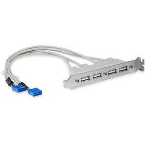 StarTech.com 4 Port USB A Female Slot Plate Adapter - USB panel - 4 pin USB Type A (F) StarTech.com 4 Port USB A Female Slot Plate Adapter - USB panel - 4 pin USB Type A (F)